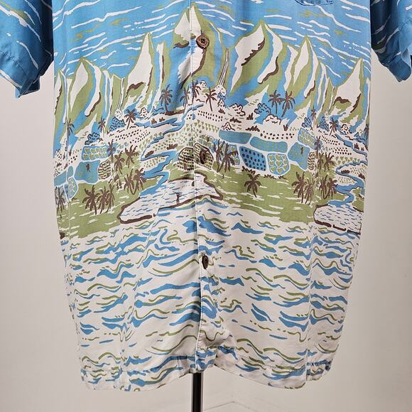 Patagonia Pataloha Hawaiian Shirt Tropical Button-Up | Men's XL | FLAWS - Picture 11 of 16